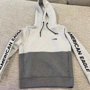 American Eagle Outfitters Two-Tone Gray Hoodie